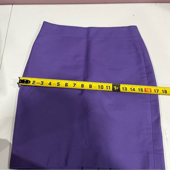 JCrew No. 2 Pencil Skirt Grape Purple Career - Picture 8 of 8